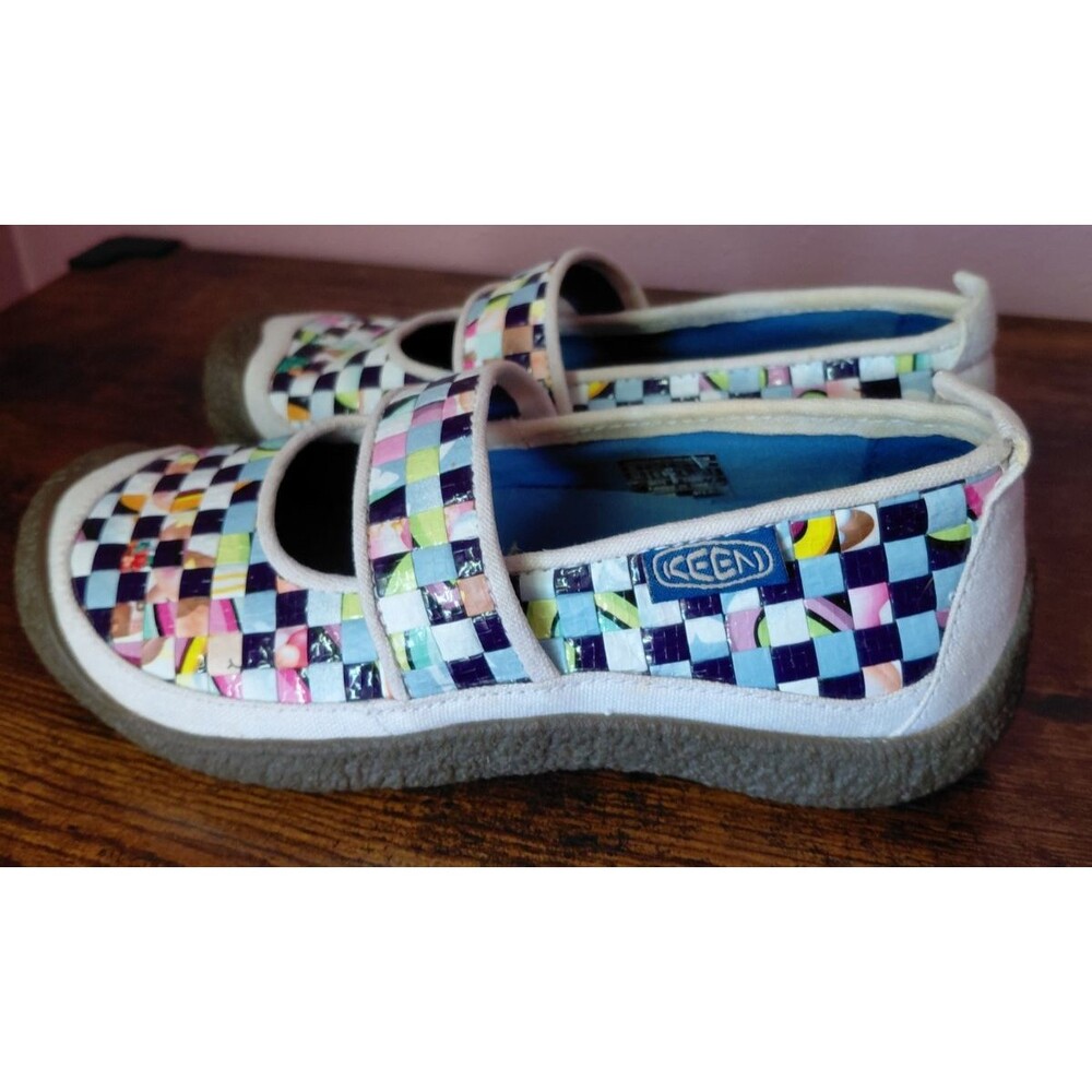 KEEN Harvest Multicolored Woven Mosaic Mary Jane Flats Size 6.5 - Picture 2 of 9